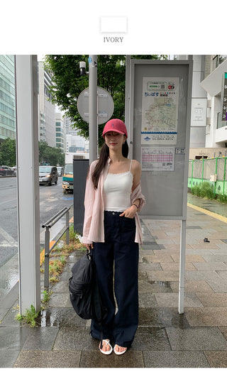 [4 colors] Square neck puff sleeve blouse