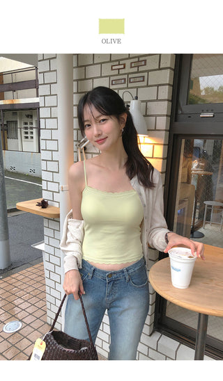 [4 colors] Square neck puff sleeve blouse