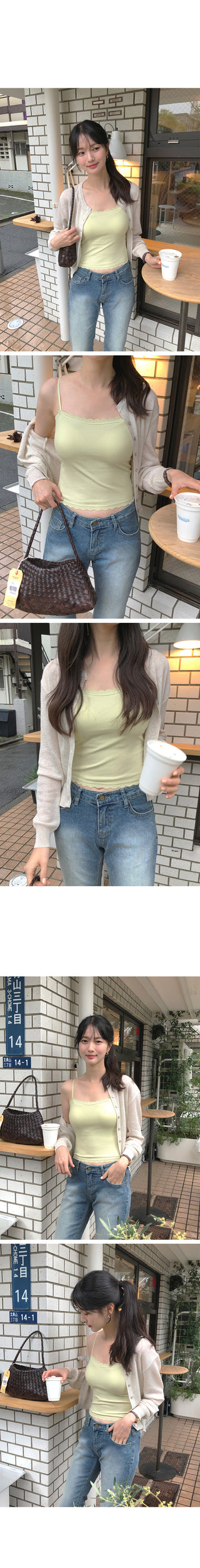 [4 colors] Square neck puff sleeve blouse