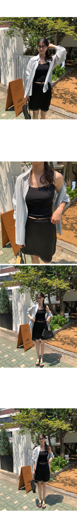 [4 colors] Square neck puff sleeve blouse