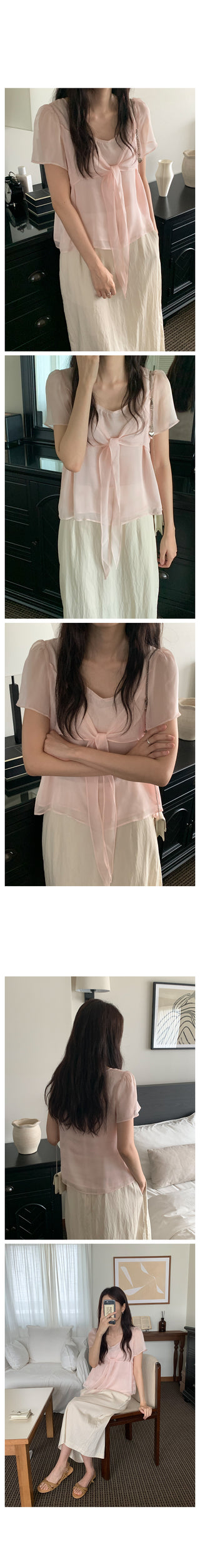 Lovely tie blouse