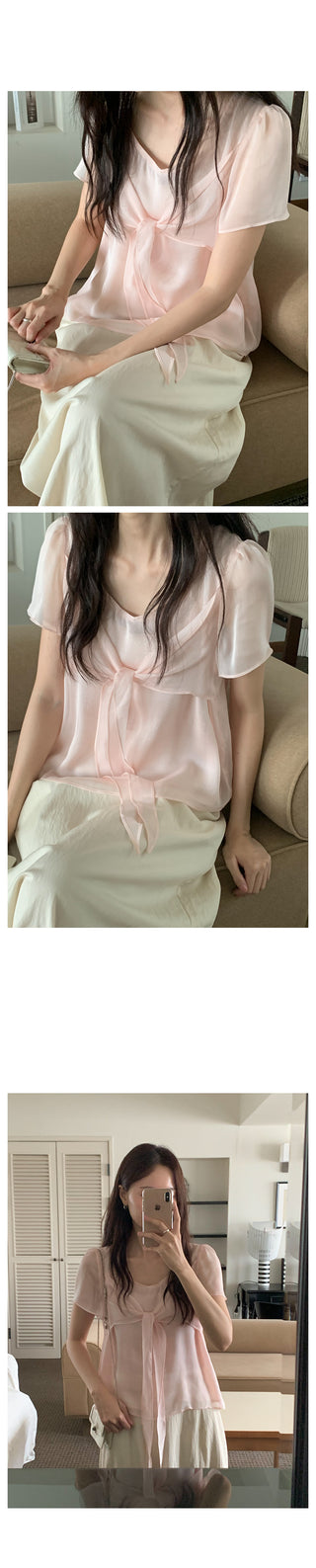 Lovely tie blouse