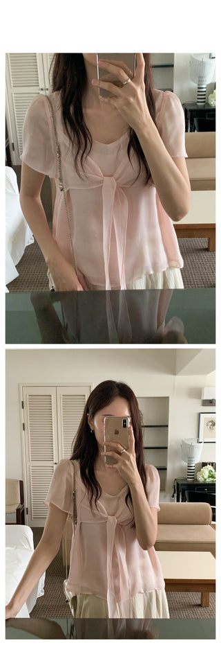 Lovely tie blouse