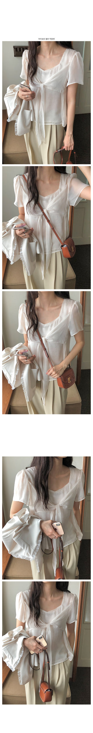 Lovely tie blouse