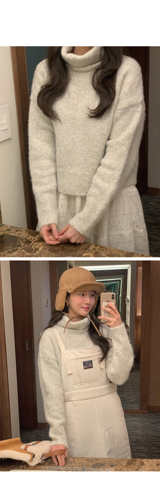 (3 colors) Wool Turtleneck Knit