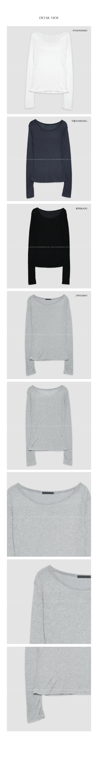 Tencel Layered Long-Sleeve T-Shirt