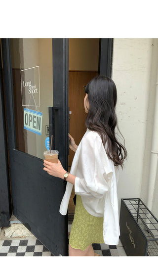 V-neck blouse