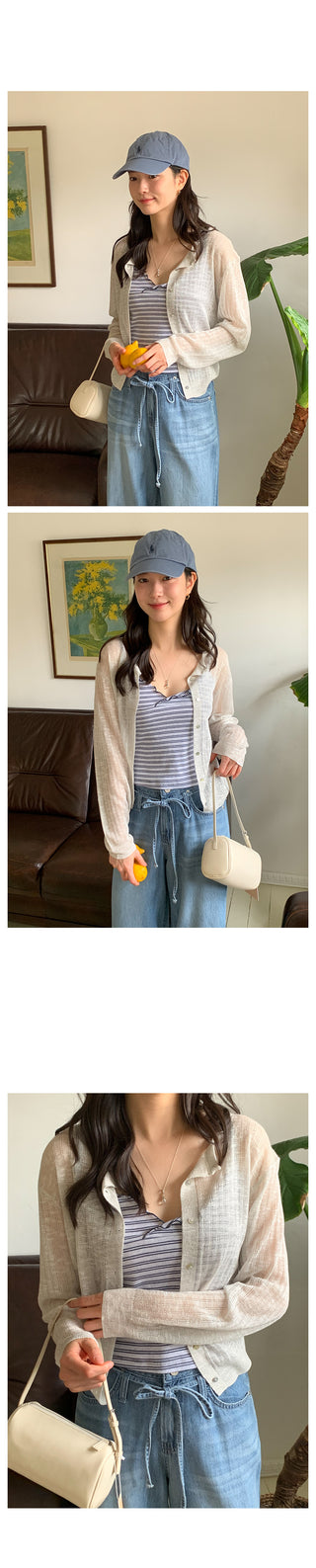 See-through summer cardigan