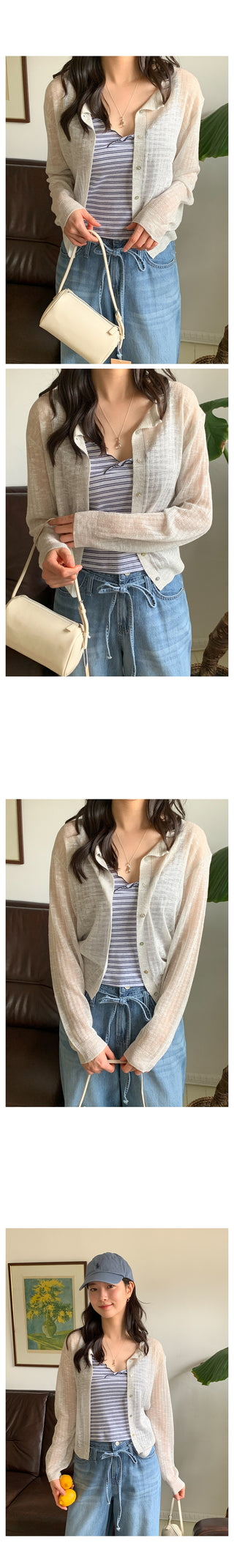 See-through summer cardigan