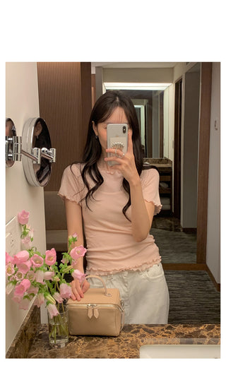 Ribbon Tencel T-shirt Set