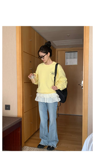 Bootcut denim pants