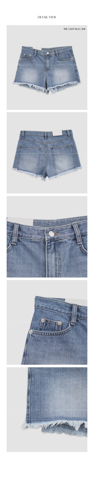 Wandering denim shorts