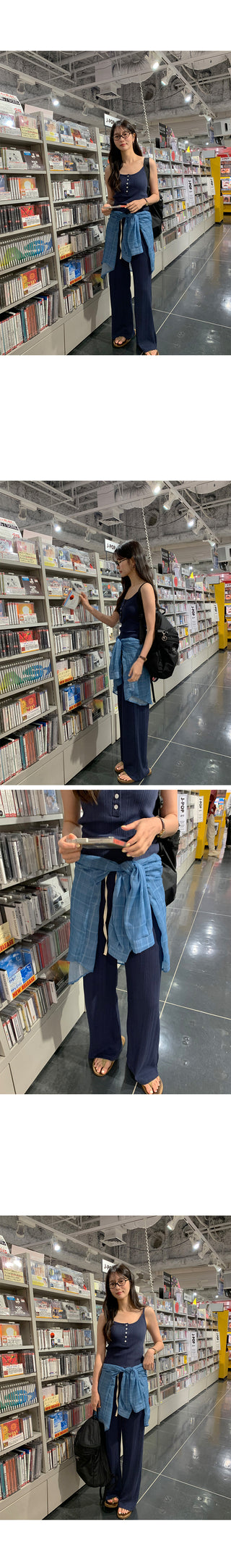 [4 colors] Banding Pants