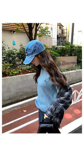 (2 colors) Loose-fit wool check shirt