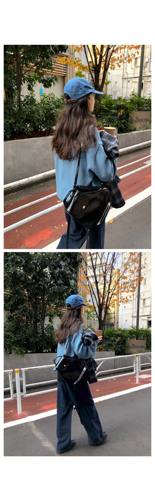 (2 colors) Loose-fit wool check shirt
