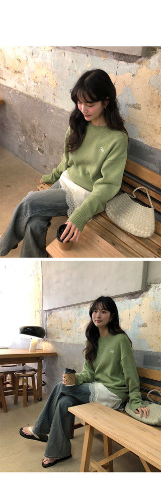 (2 colors) Loose-fit wool check shirt