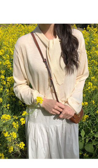 (3 colors) Scarf Cardigan
