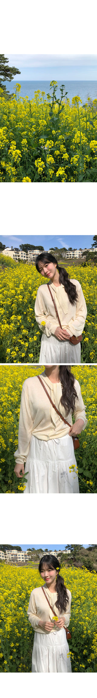 (3 colors) Scarf Cardigan