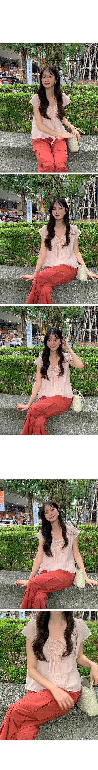 [3 colors] Frill Blouse