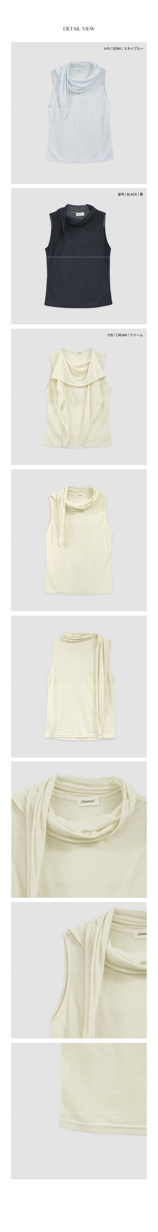 [3 colors] Satin Frill Blouse
