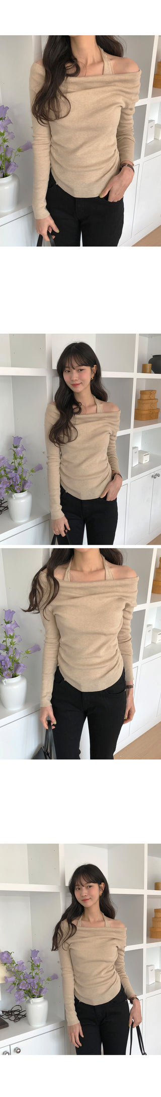 Halter neck knit