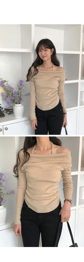 Halter neck knit