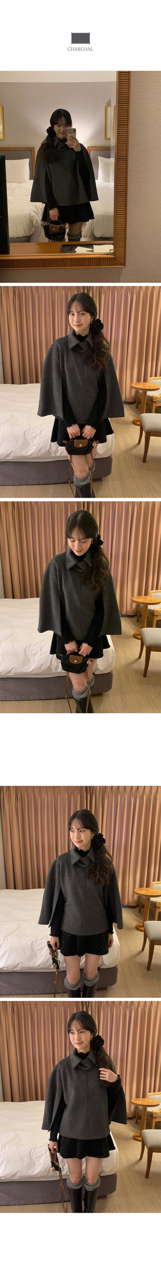 (3 colors) Cape Coat