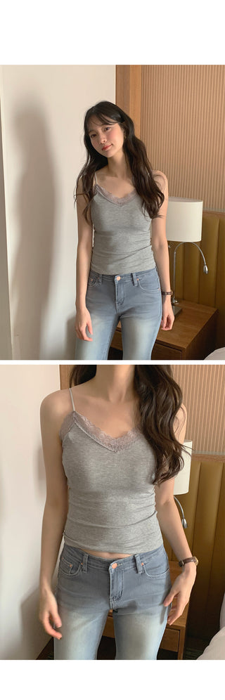 (3 colors) Lace String Camisole