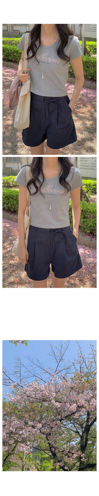 Pleated Chino Shorts