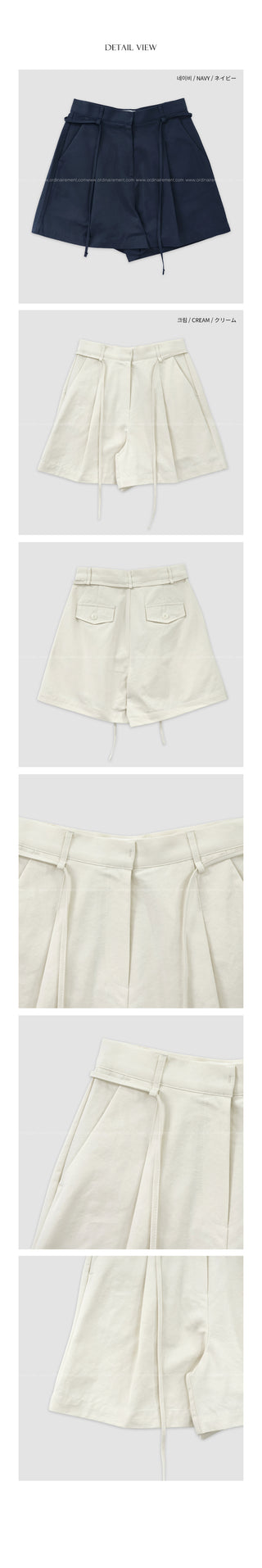 Pleated Chino Shorts