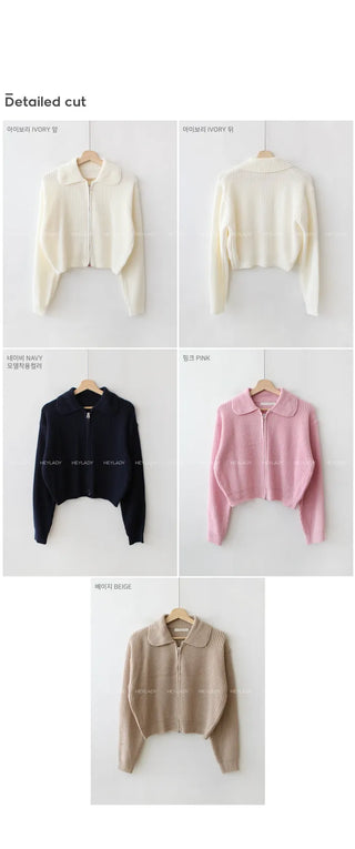 Colored knit hoodie