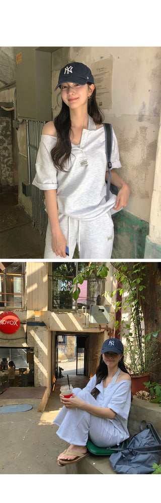 [3 colors] Halter neck sleeveless top