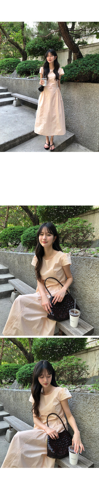 [3 colors] Tweed check mini blouse