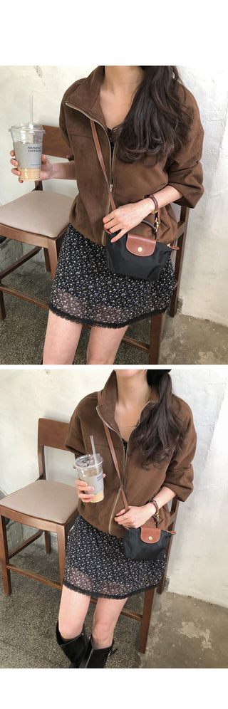 (3 colors) Suede Blouson