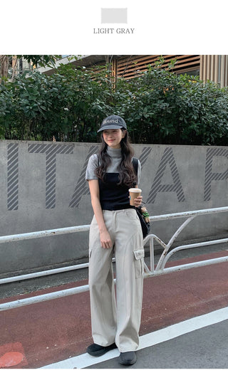 Multi-panel cargo pants