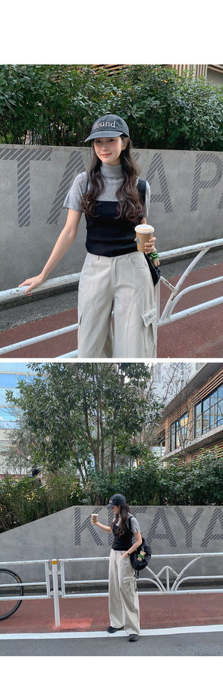 Multi-panel cargo pants