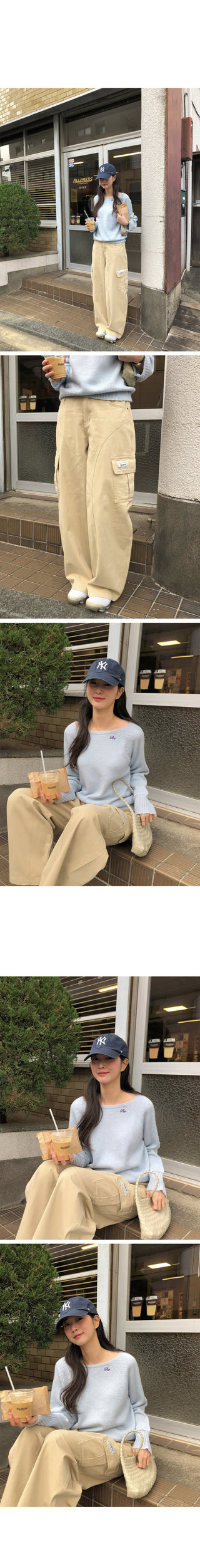 Multi-panel cargo pants