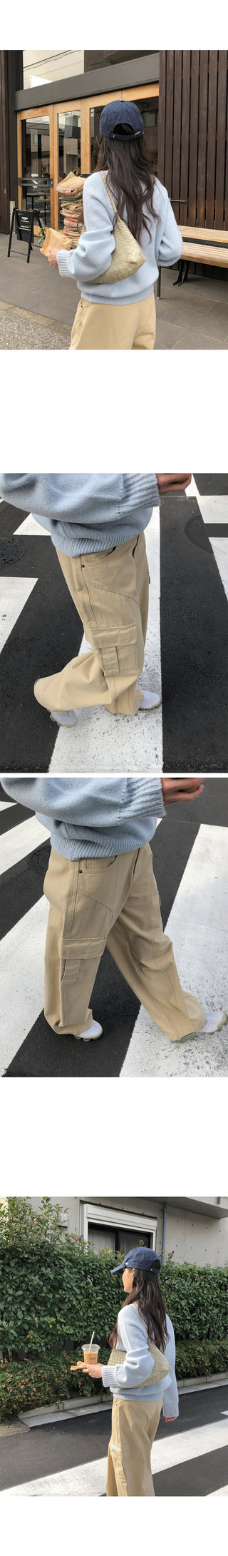 Multi-panel cargo pants