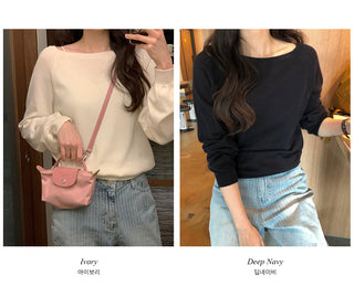 2-Way Shoulder Raglan Knit