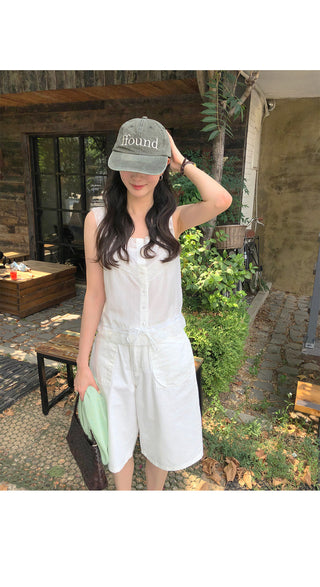 [2 colors] Bermuda Cotton Pants
