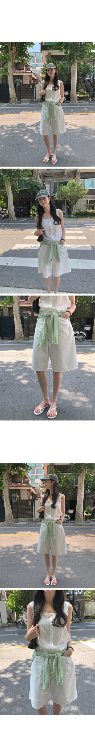 [2 colors] Bermuda Cotton Pants