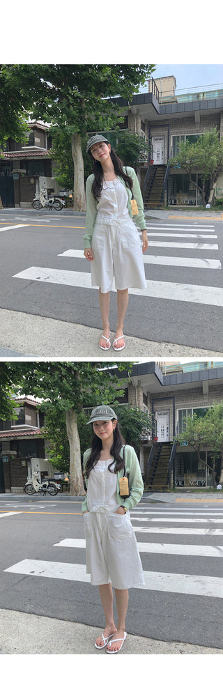 [2 colors] Bermuda Cotton Pants