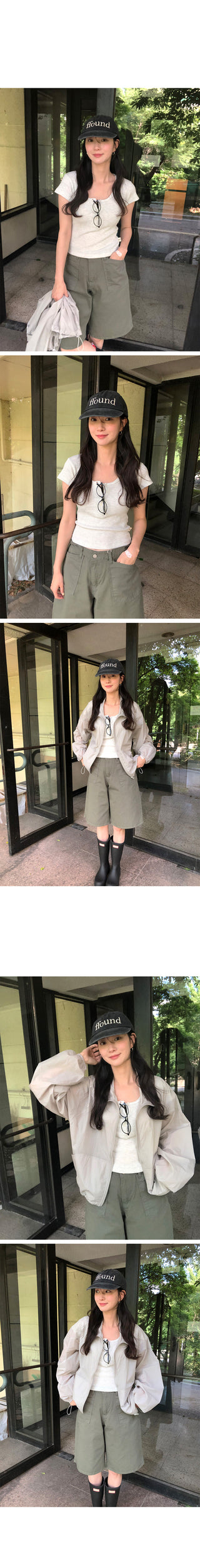 [2 colors] Bermuda Cotton Pants