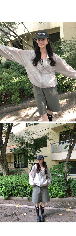 [2 colors] Bermuda Cotton Pants