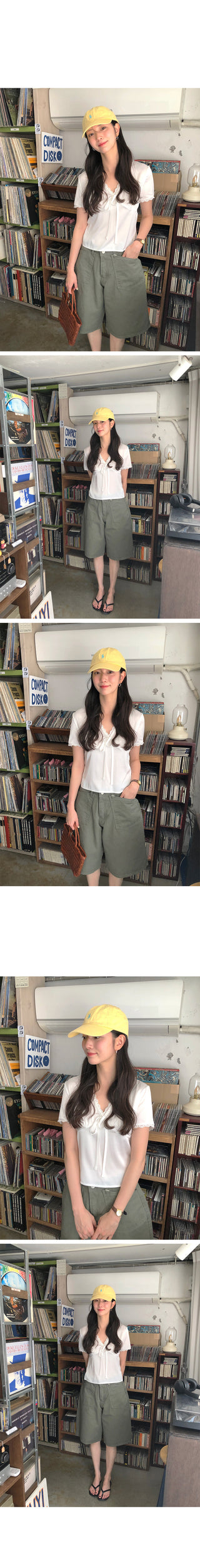 [2 colors] Bermuda Cotton Pants