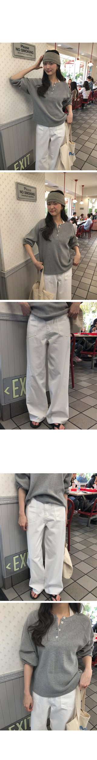 Wide cotton pants