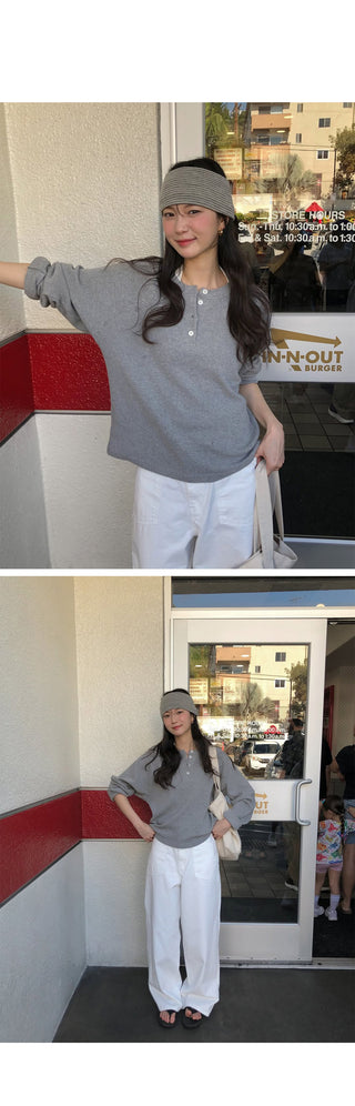 Wide cotton pants