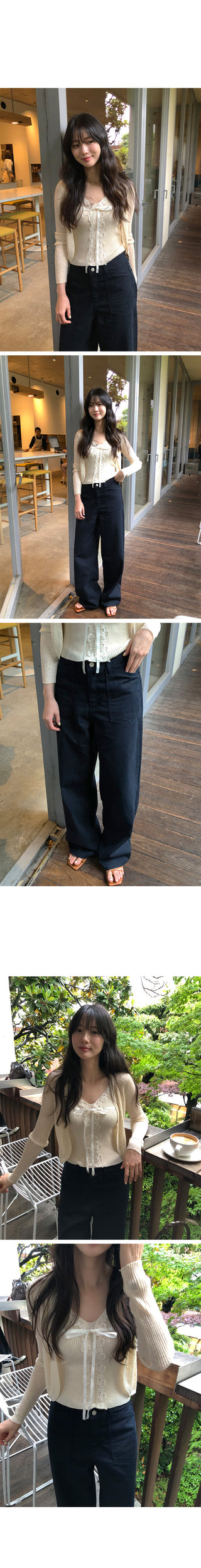 Wide cotton pants