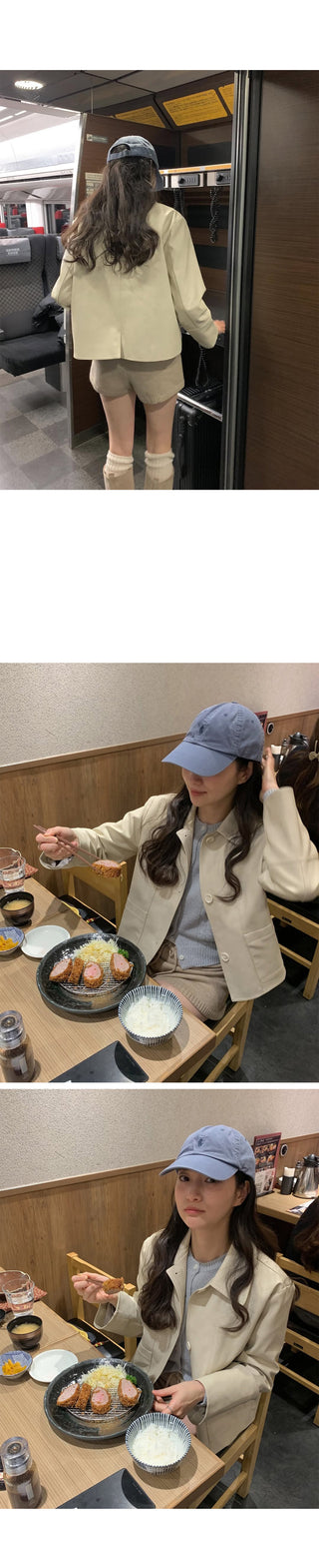 (2 colors) Leather Button Jacket