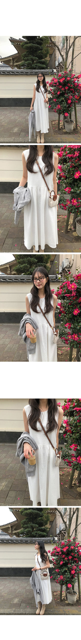 (2 colors) Layered Camisole Dress
